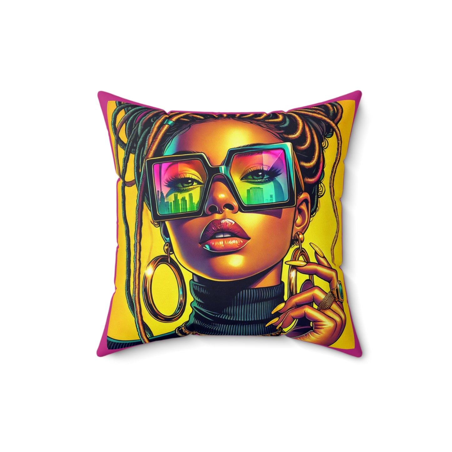 Spun Polyester Square Pillow