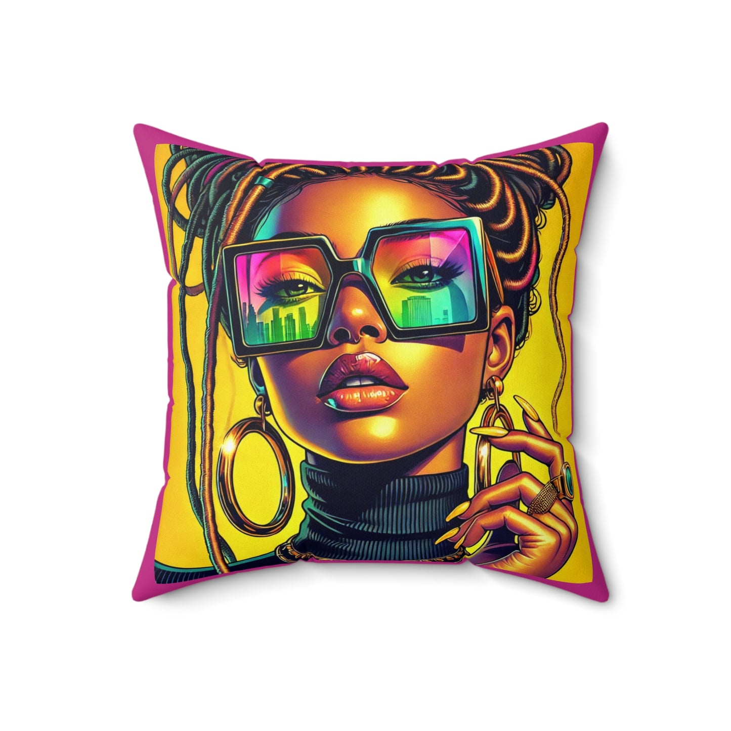 Spun Polyester Square Pillow