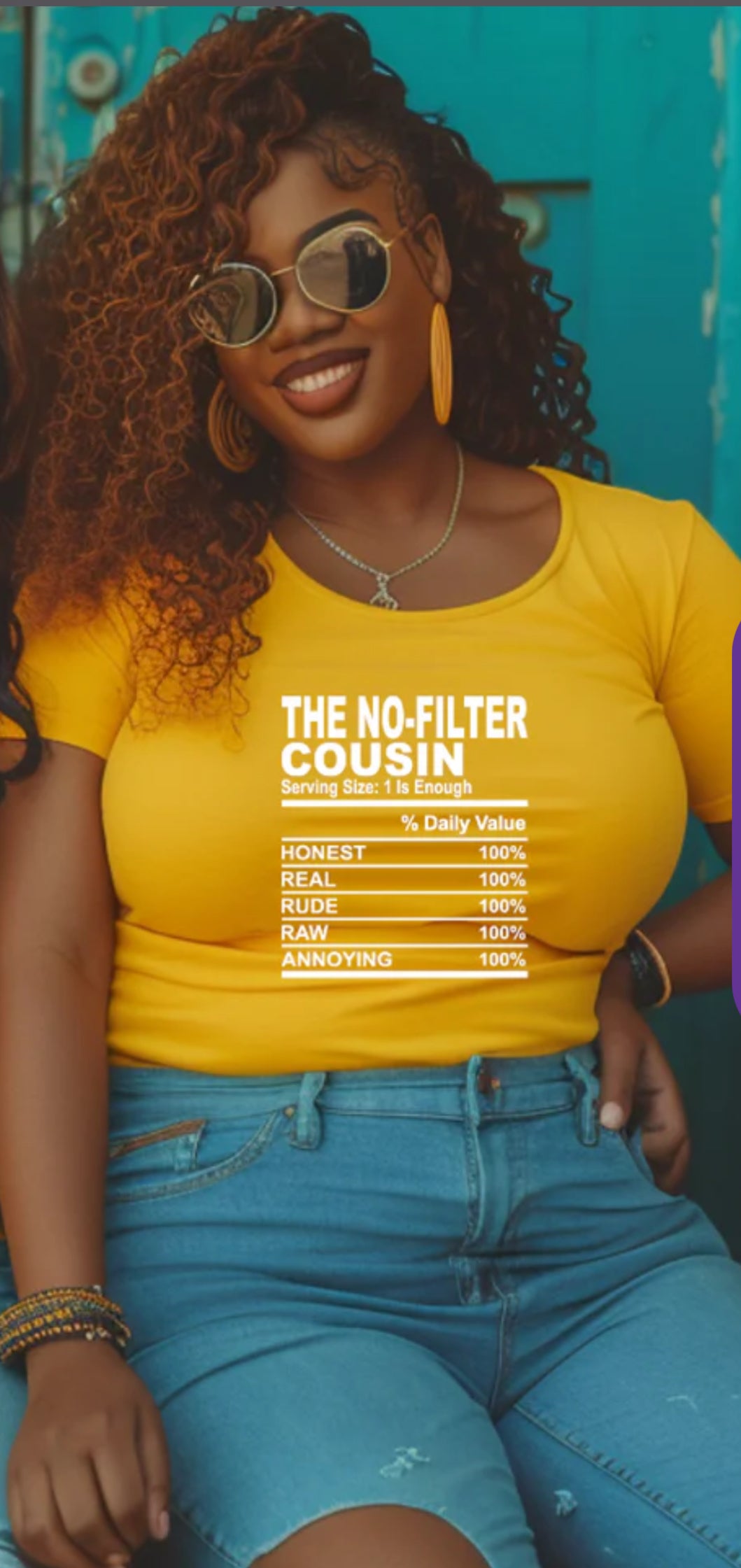 The No-Filter Cousin Screen Print Transfer (ONLY)