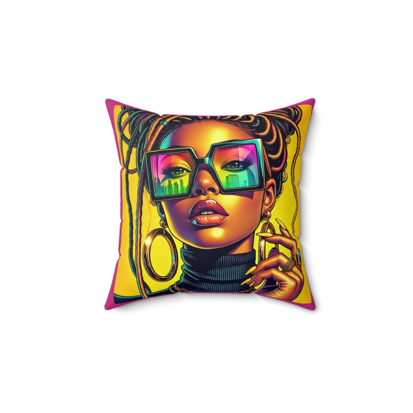 Spun Polyester Square Pillow