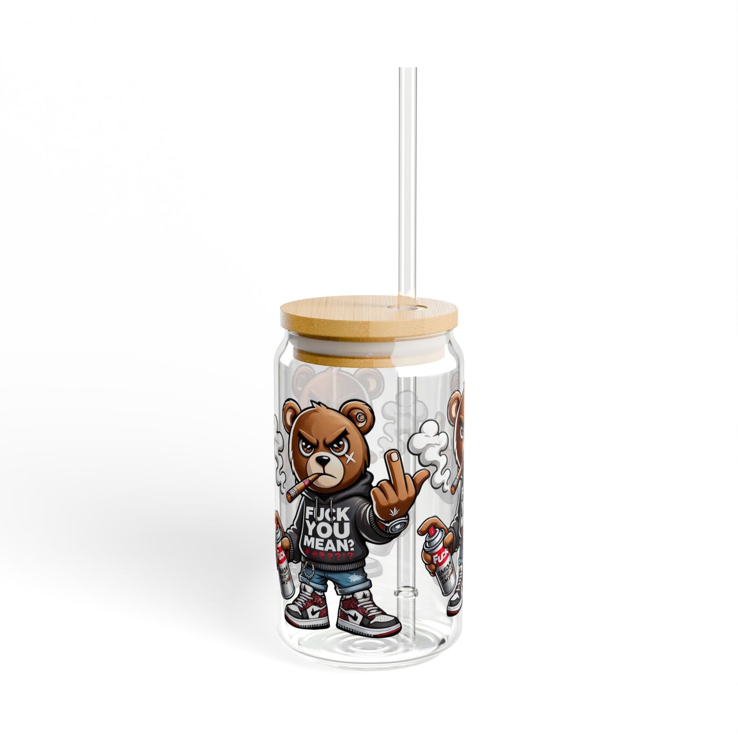 { F.U.M } Sipper Glass, 16oz