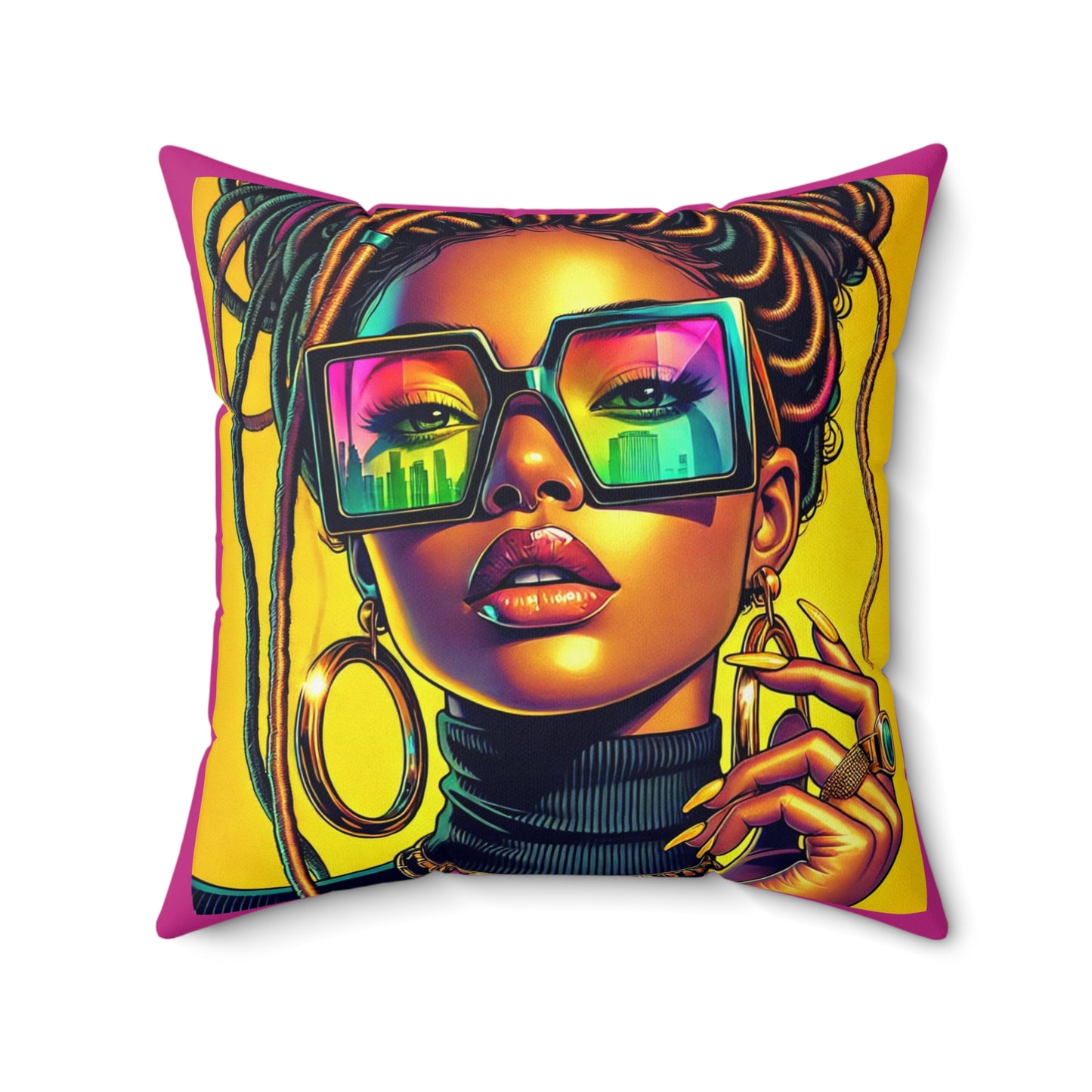 Spun Polyester Square Pillow