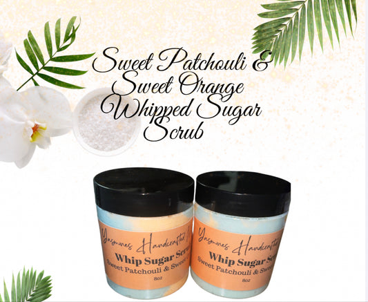 Sweet Patchouli & Sweet Orange Whipped Sugar Scrub