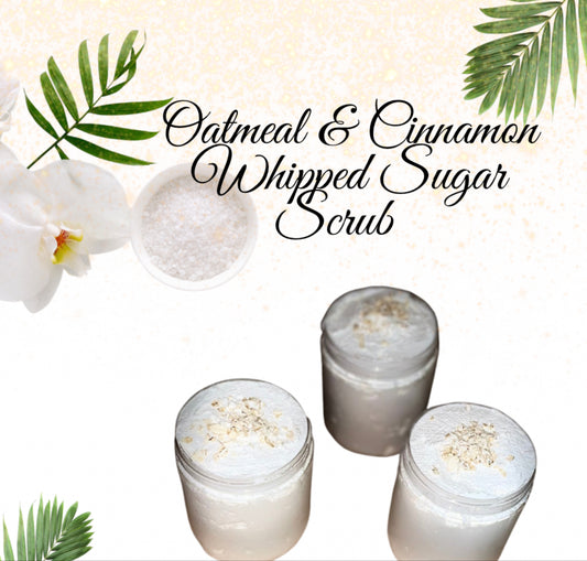 Oatmeal & Cinnamon Whipped Sugar Scrub
