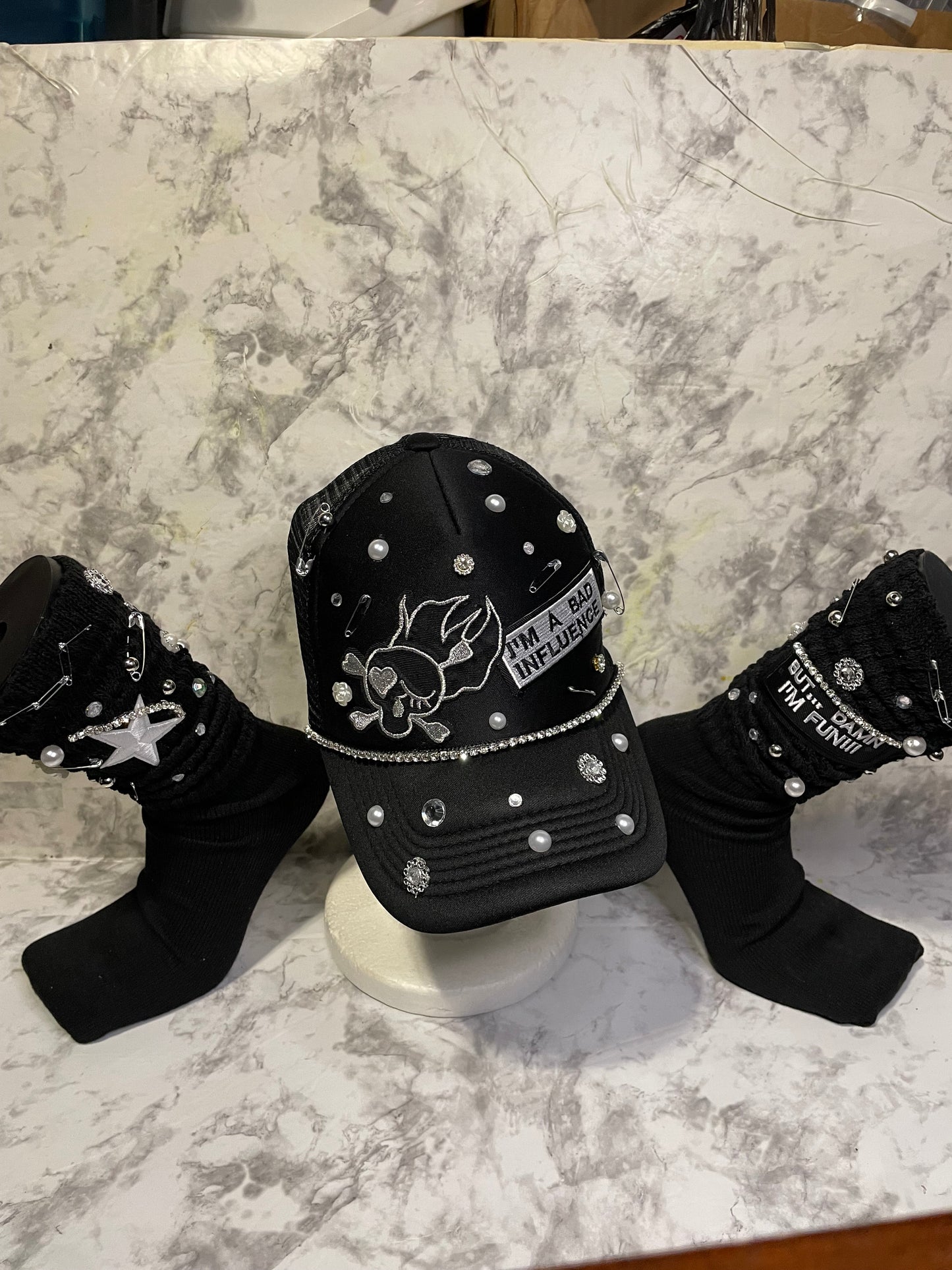 Bling Truckers Hat & Sock Set