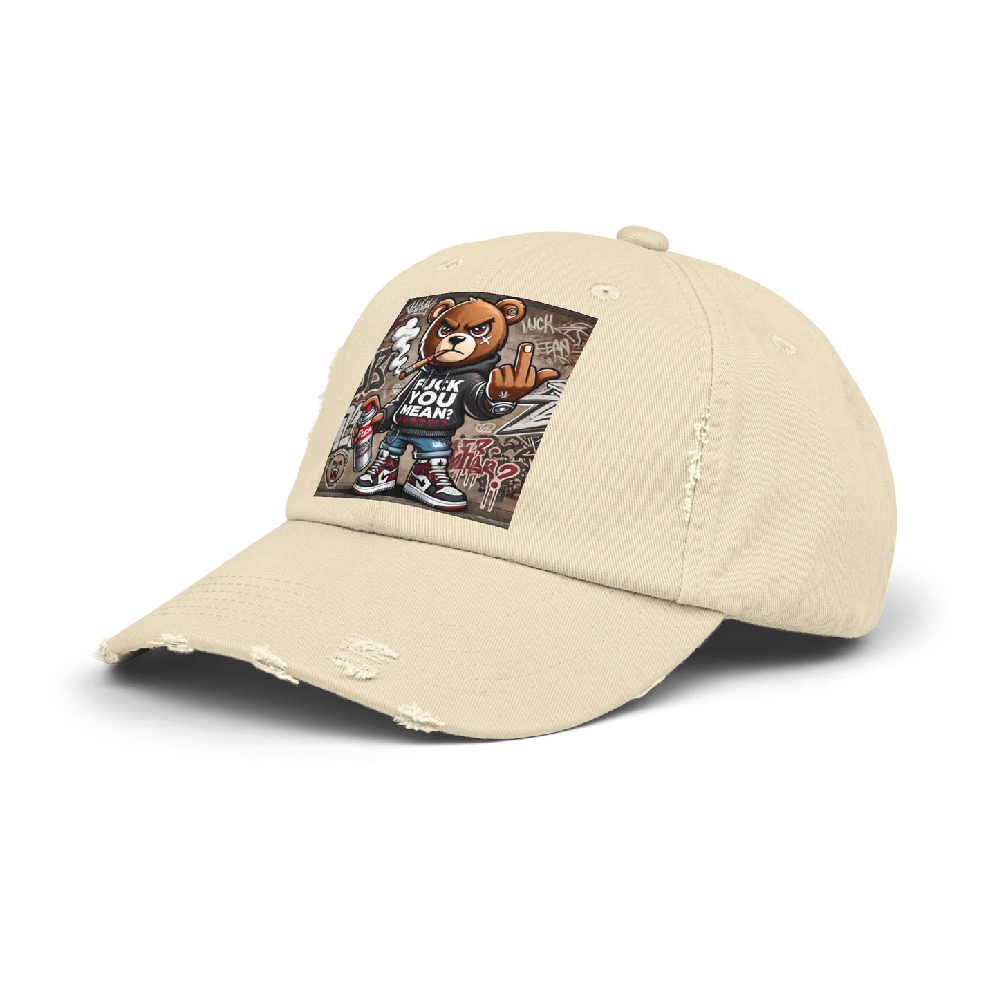 { F.U.M } Unisex Distressed Cap