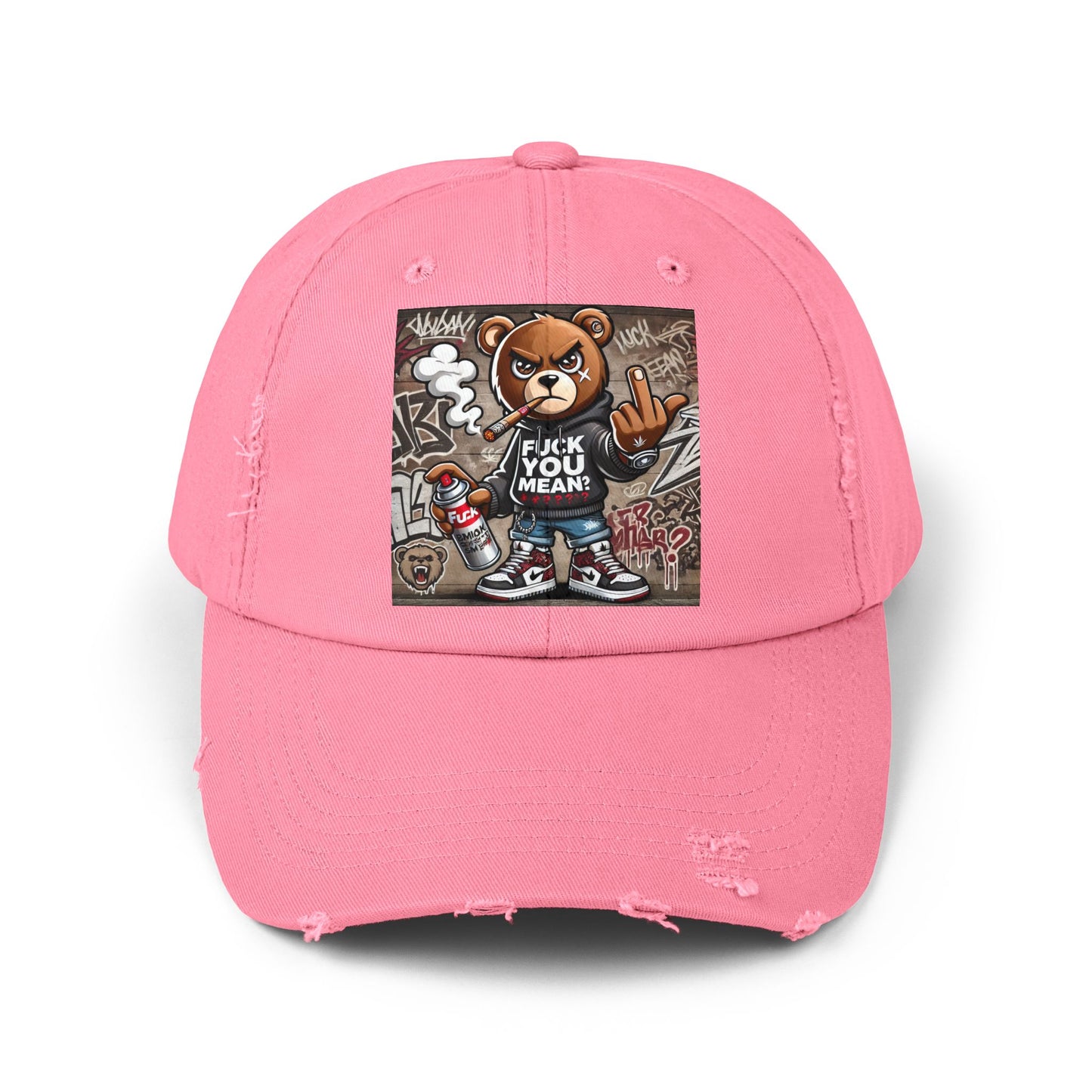 { F.U.M } Unisex Distressed Cap