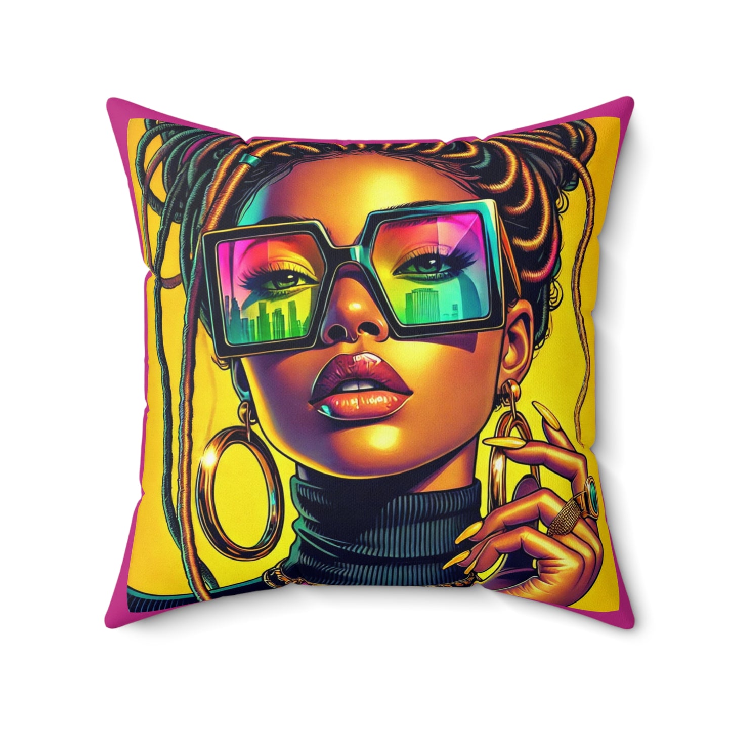 Spun Polyester Square Pillow
