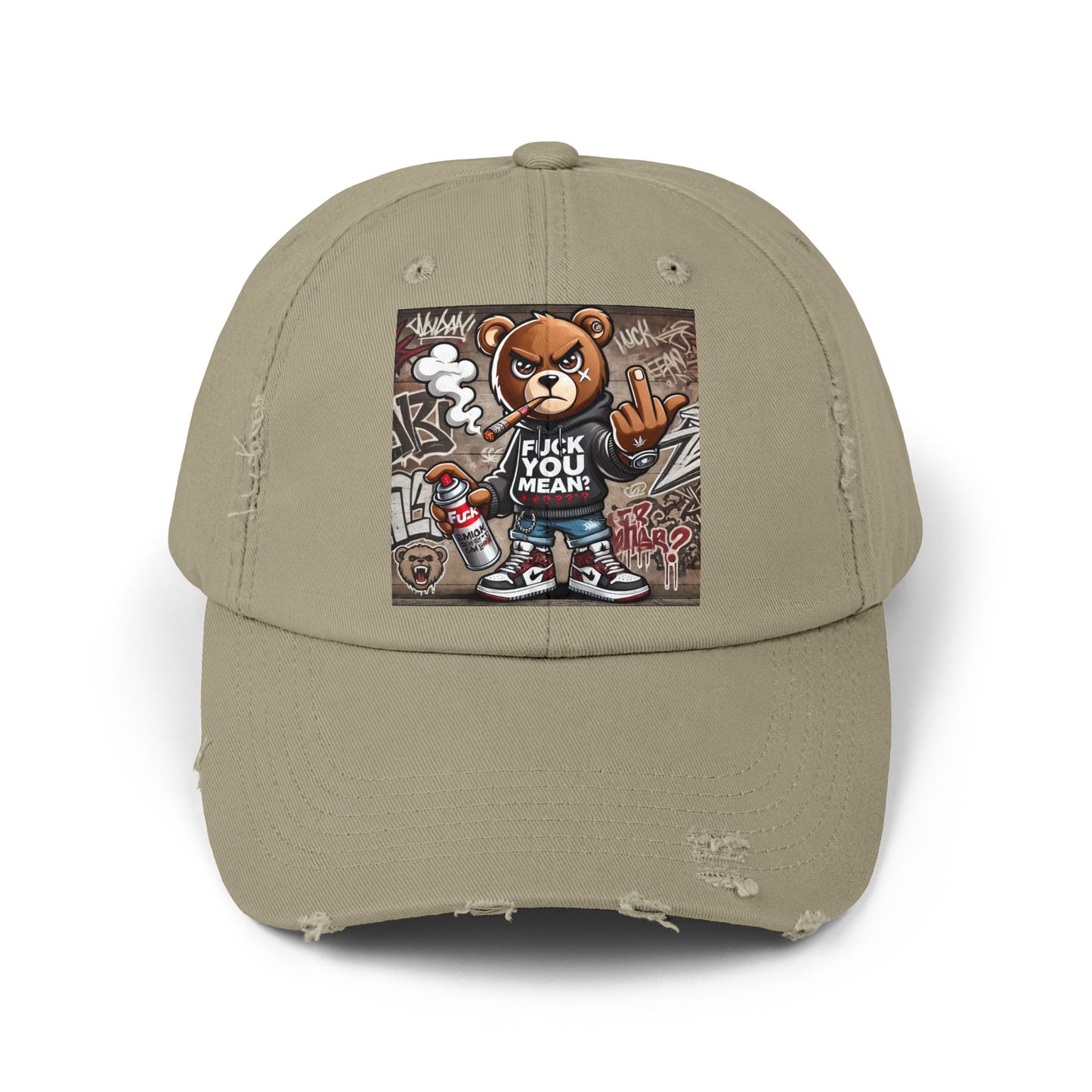 { F.U.M } Unisex Distressed Cap