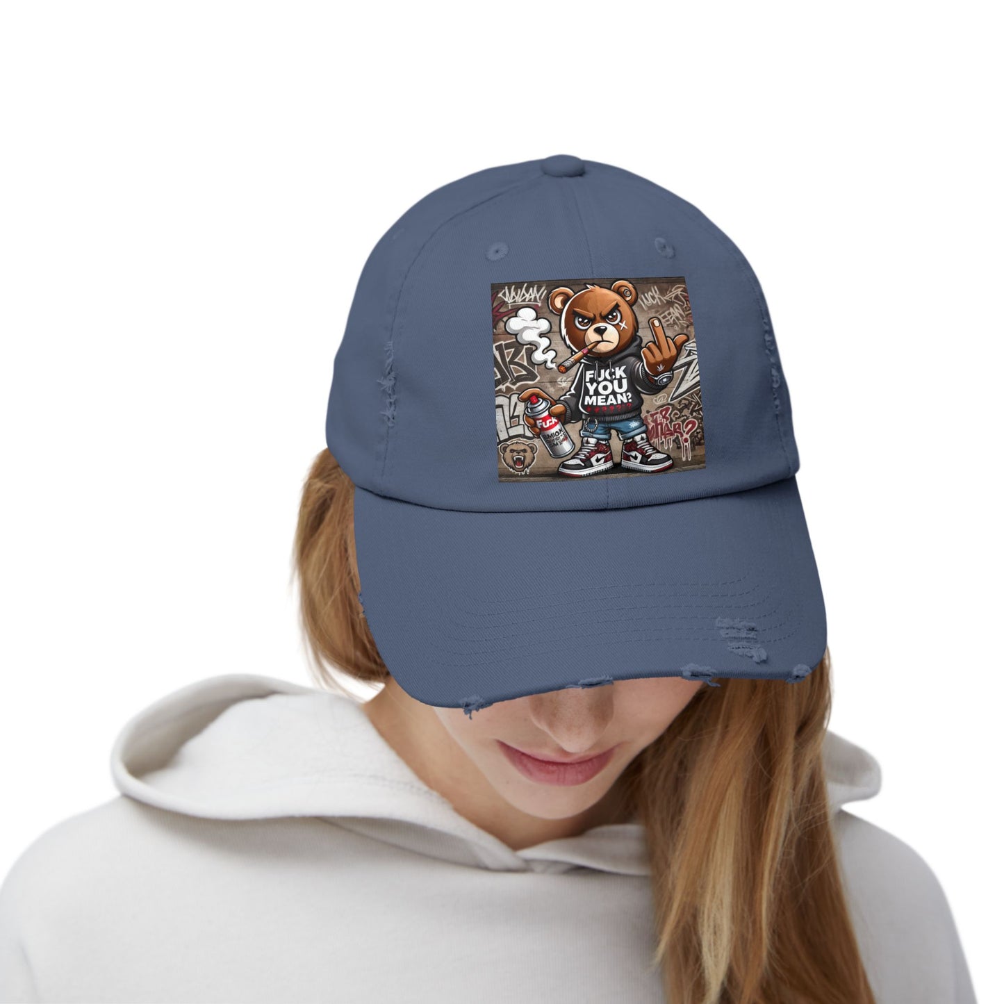 { F.U.M } Unisex Distressed Cap