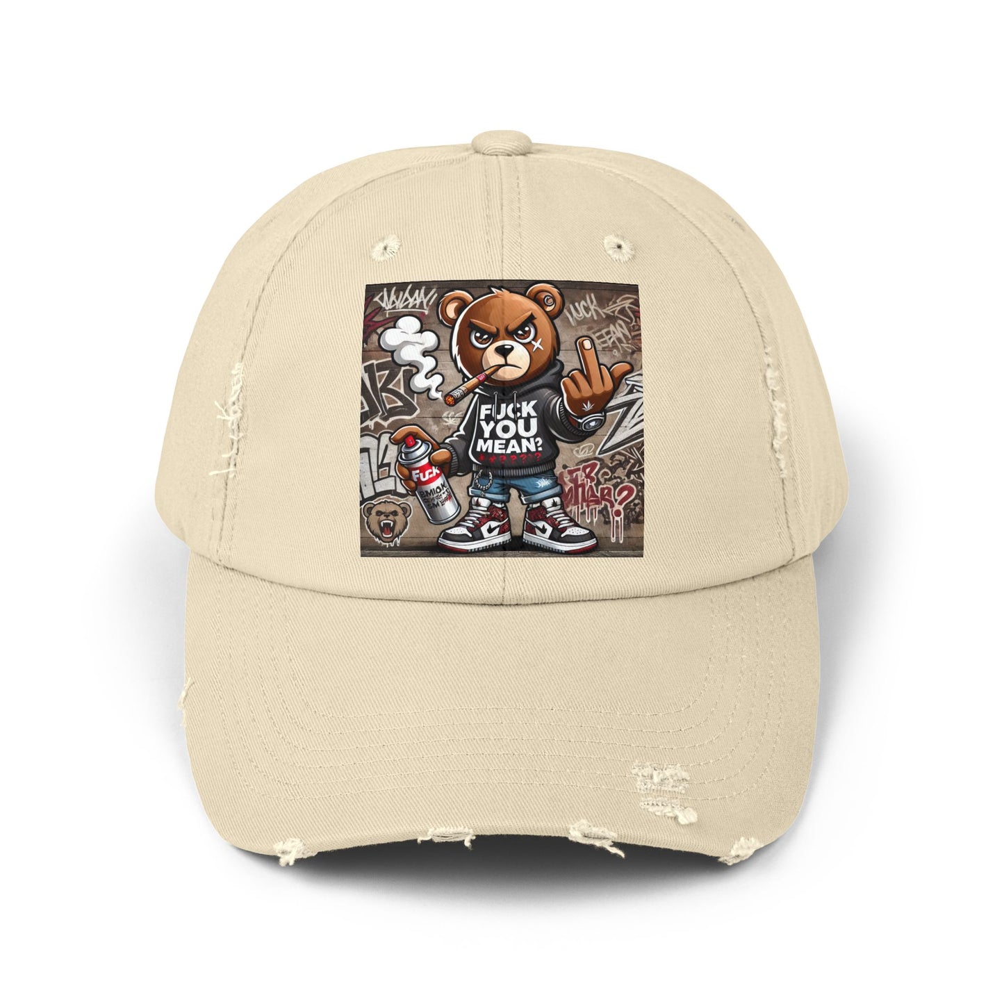 { F.U.M } Unisex Distressed Cap