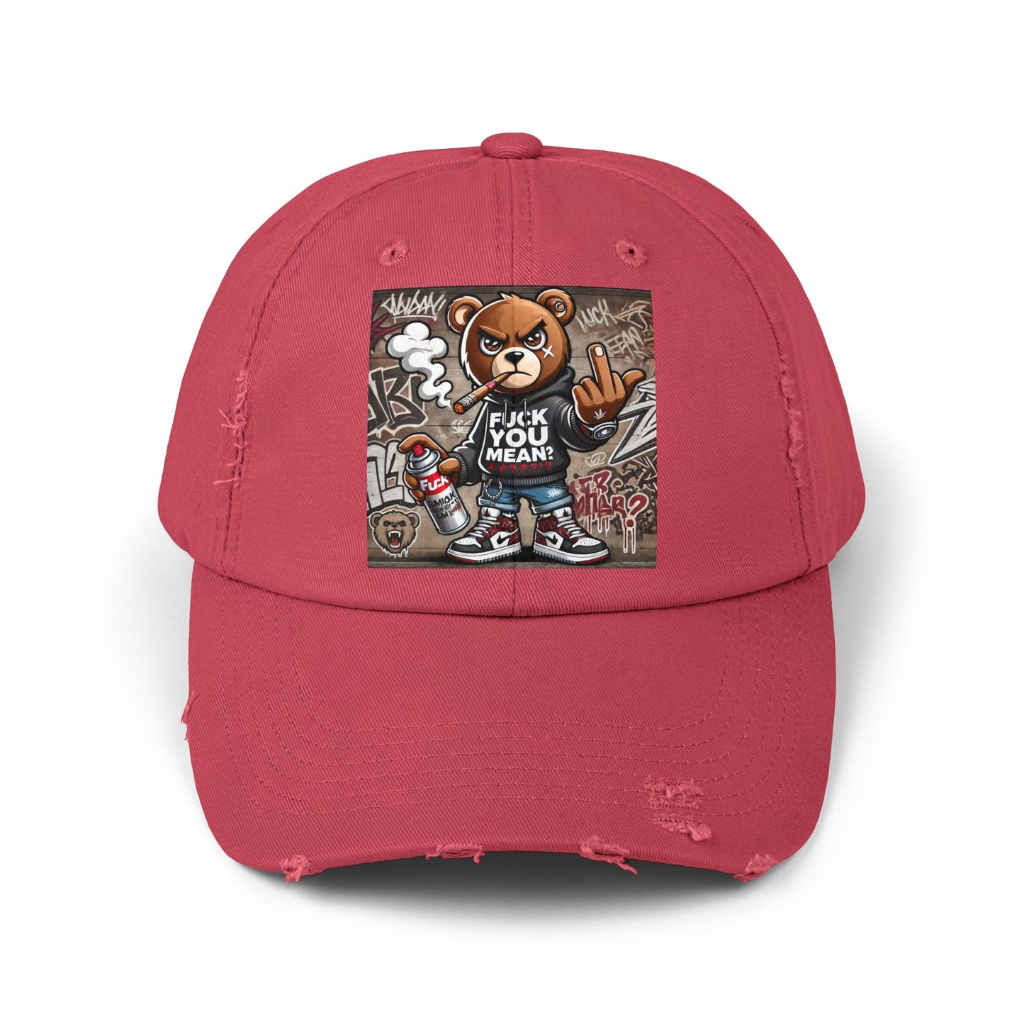 { F.U.M } Unisex Distressed Cap