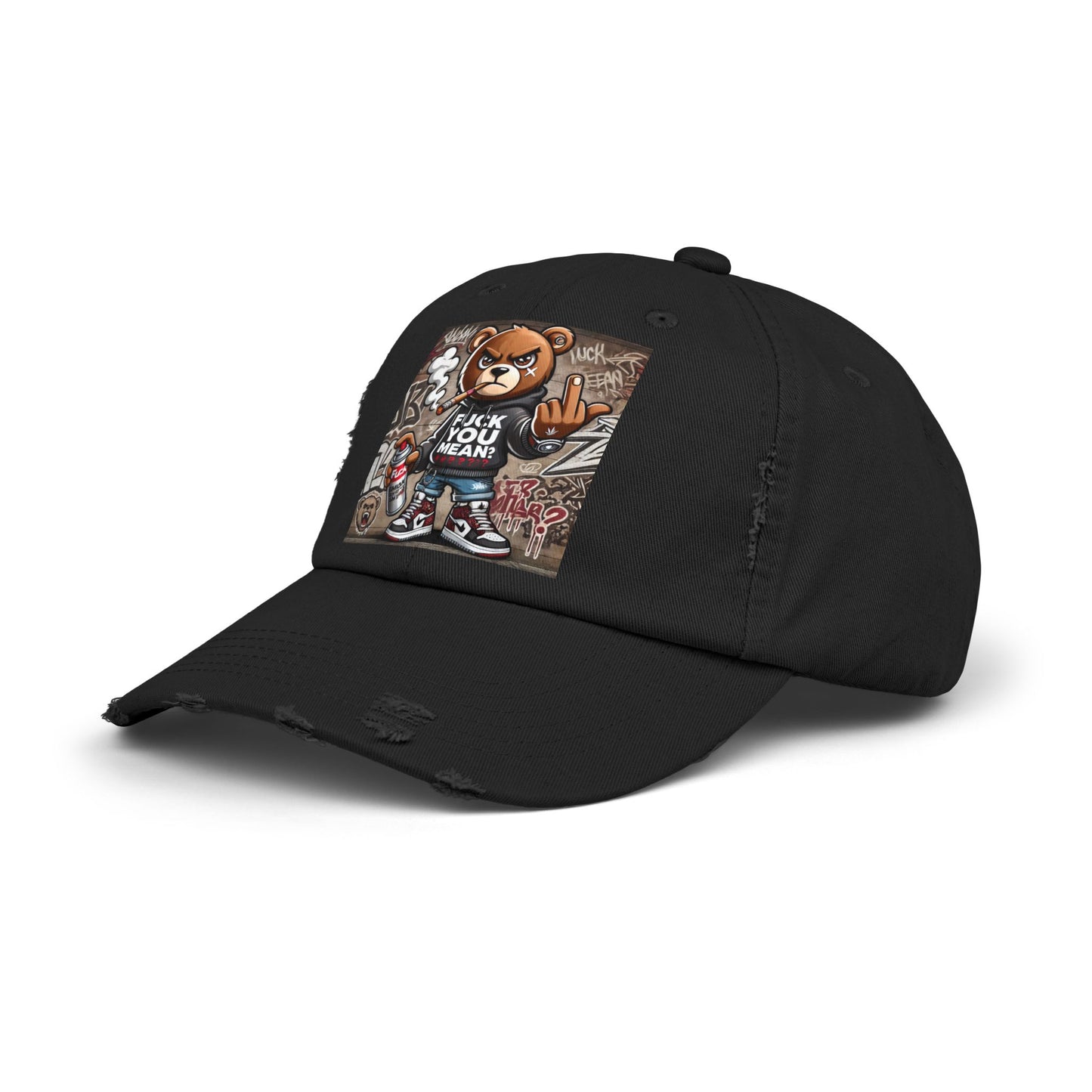 { F.U.M } Unisex Distressed Cap