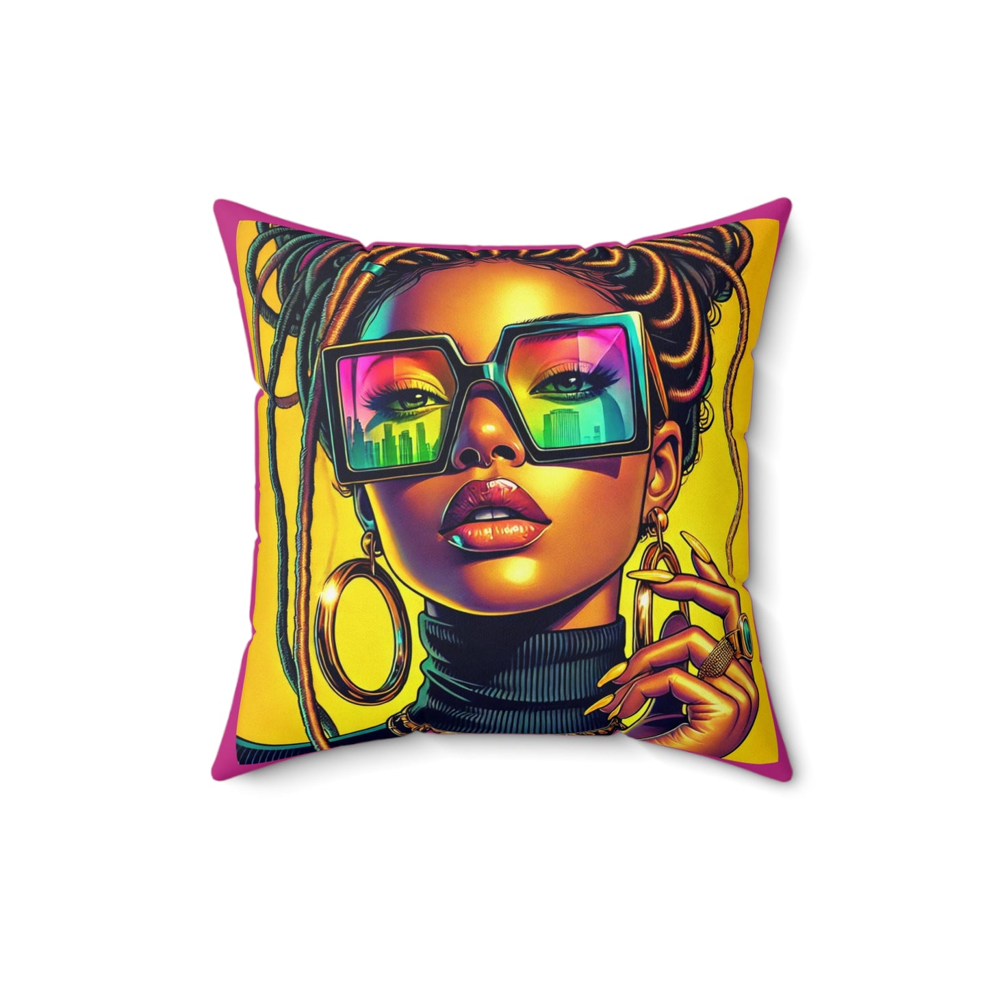 Spun Polyester Square Pillow