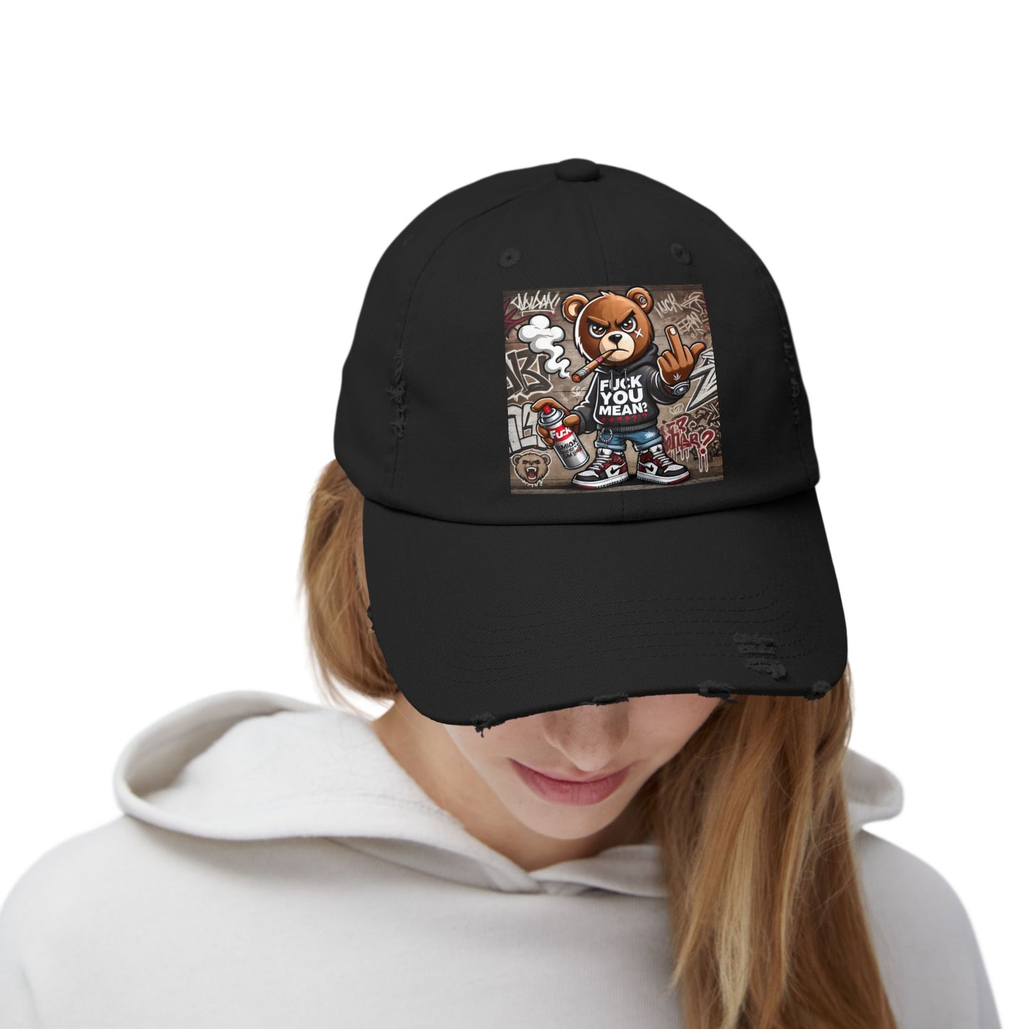 { F.U.M } Unisex Distressed Cap