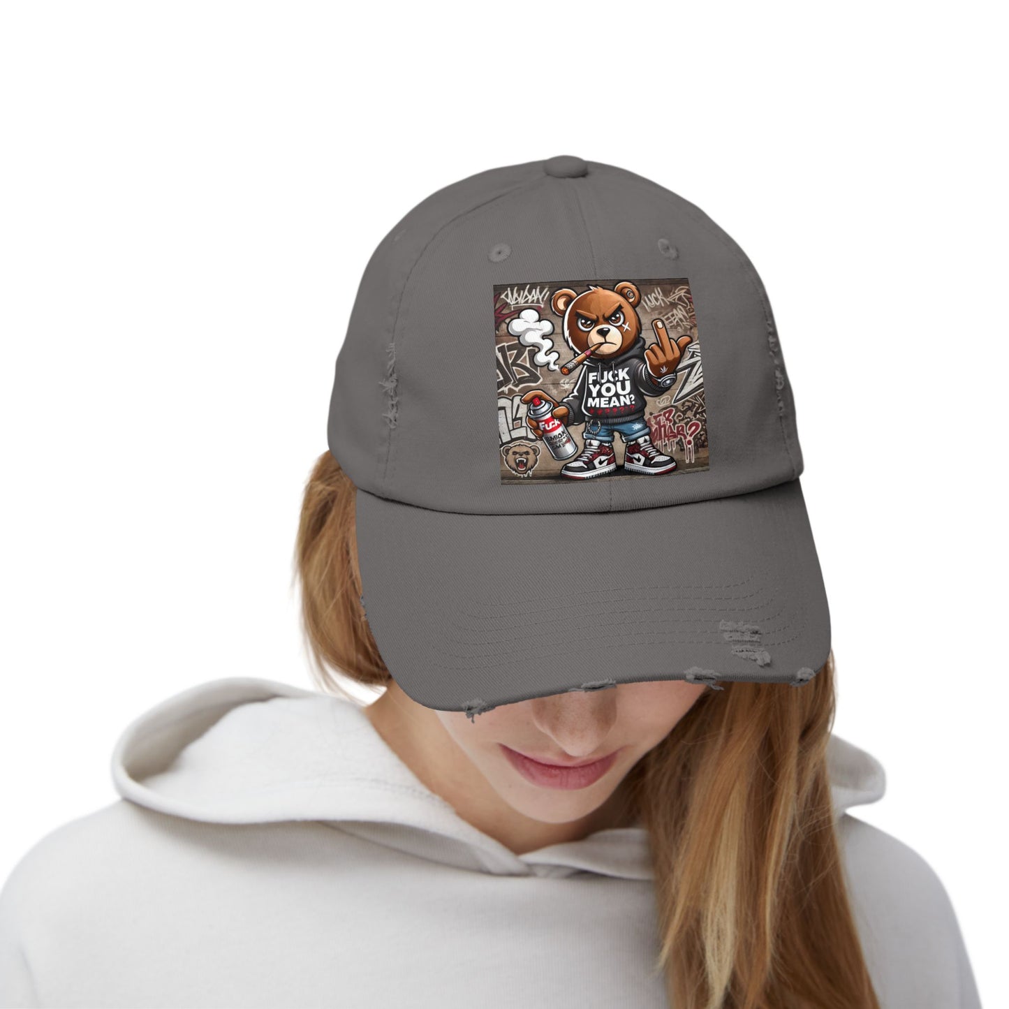 { F.U.M } Unisex Distressed Cap