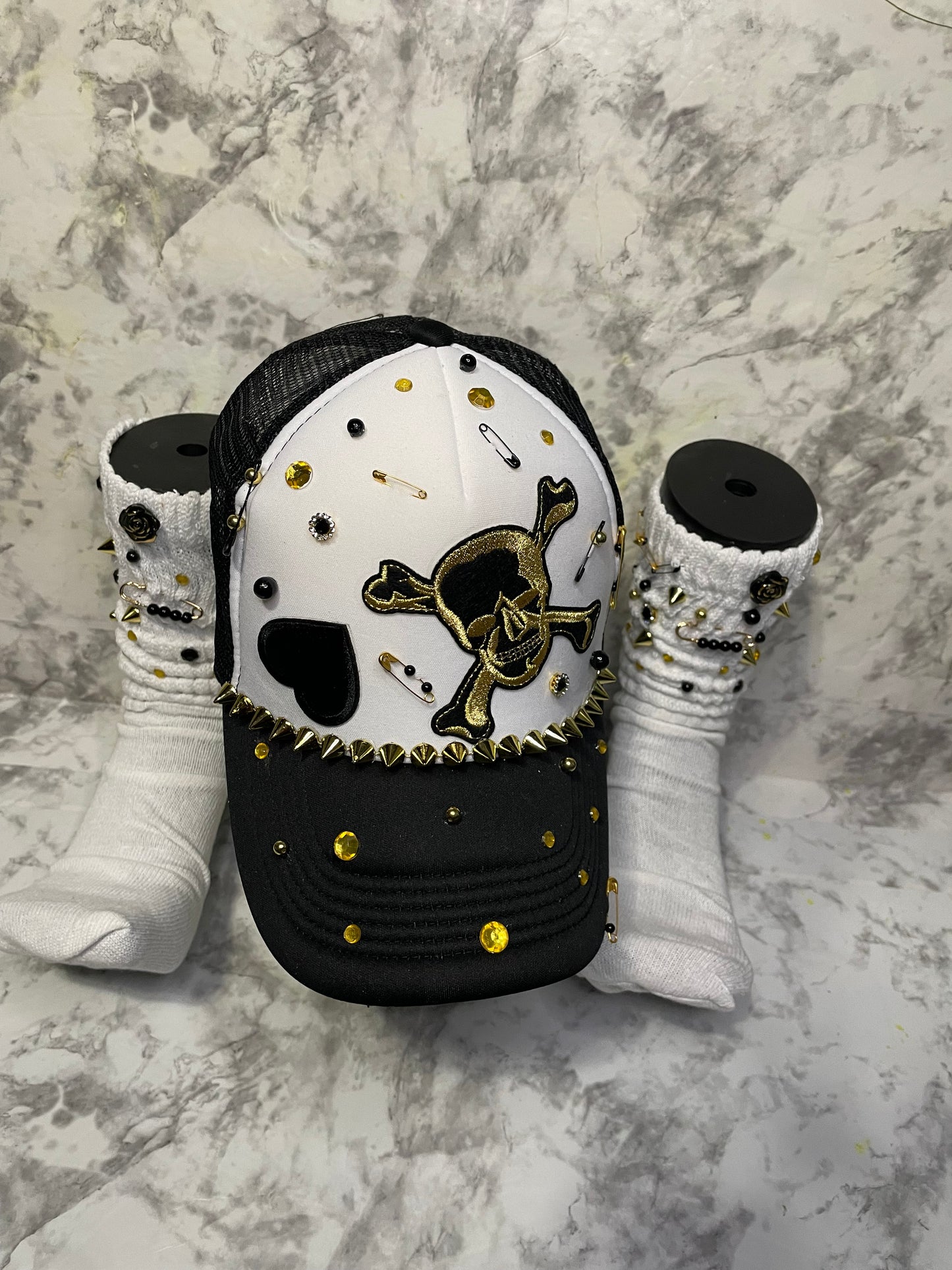 Bling Truckers Hat & Sock Set
