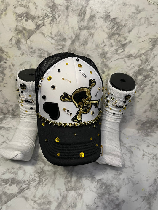 Bling Truckers Hat & Sock Set