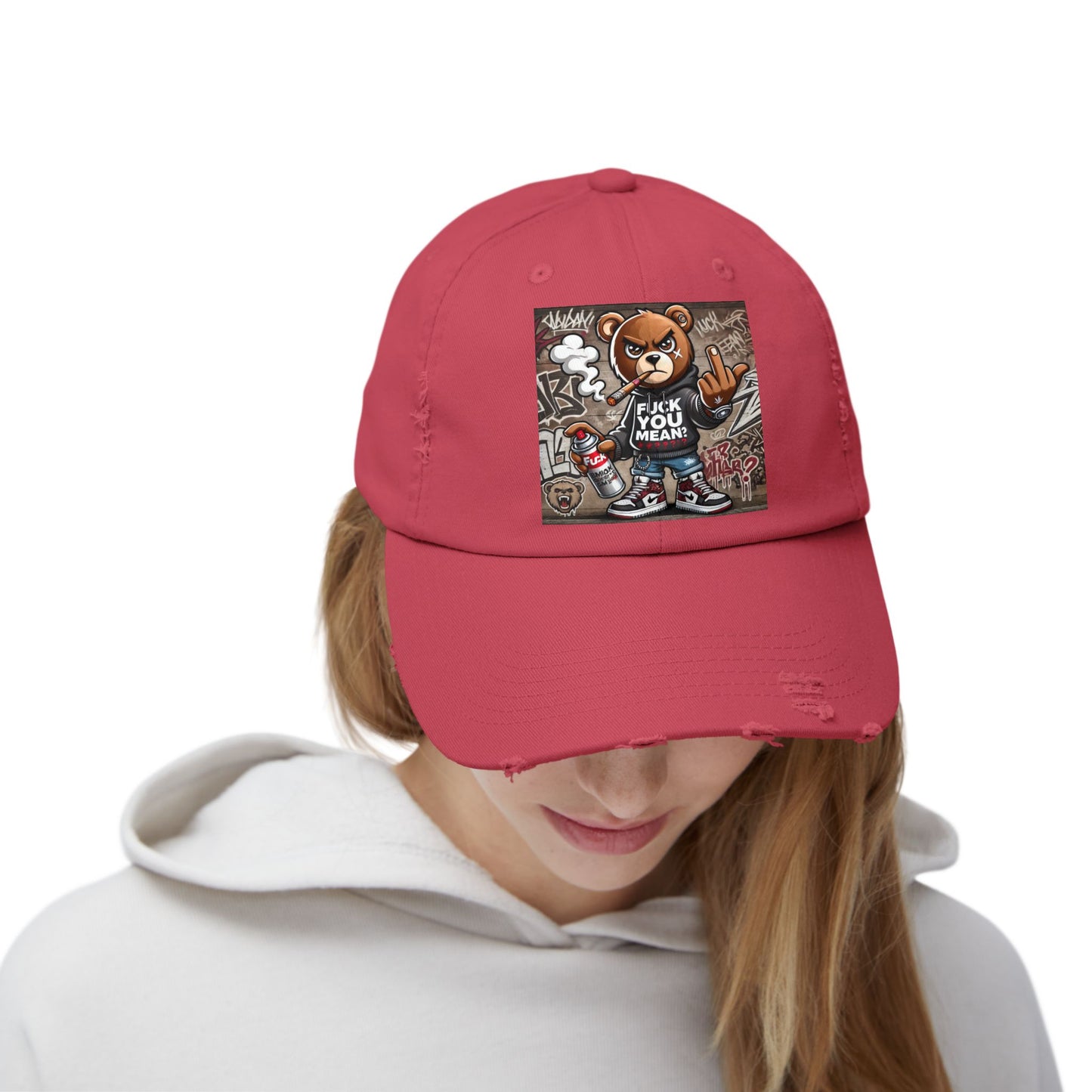 { F.U.M } Unisex Distressed Cap