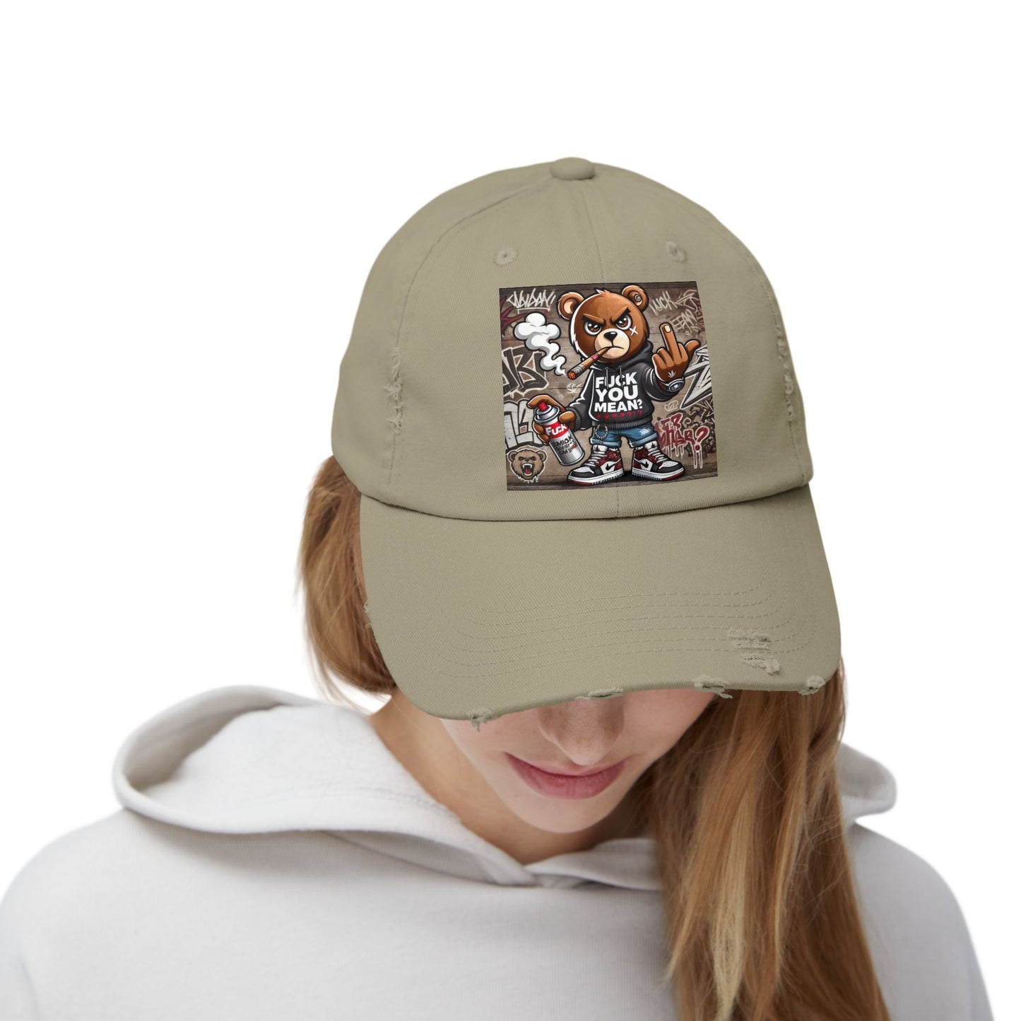 { F.U.M } Unisex Distressed Cap