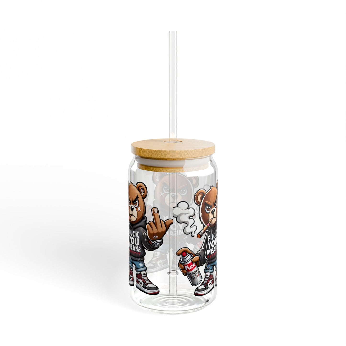 { F.U.M } Sipper Glass, 16oz