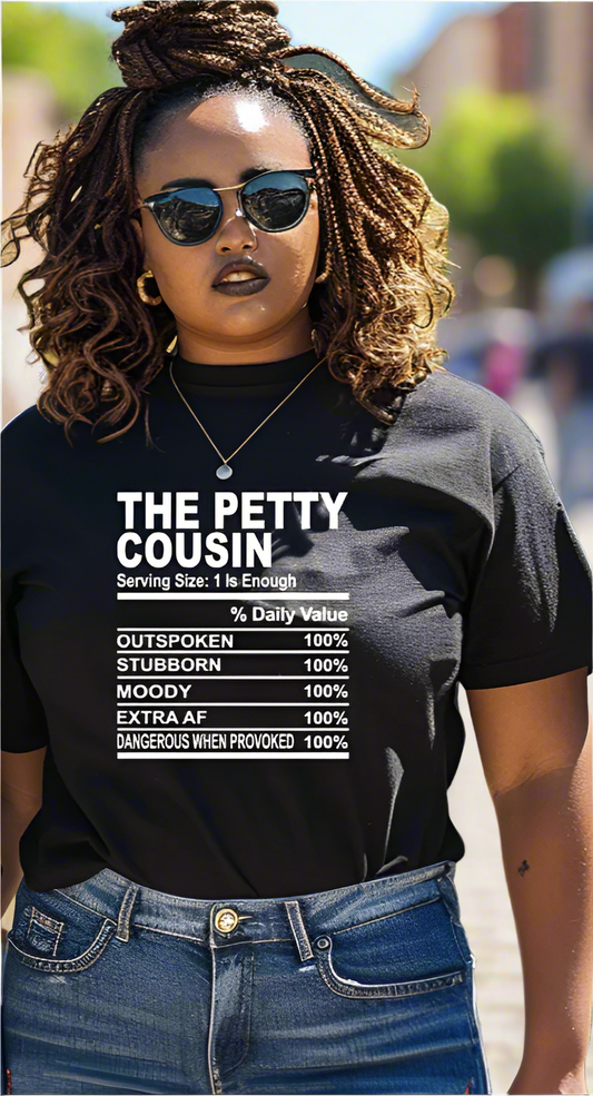 The Petty Cousin Screen Print Transfer (ONLY)
