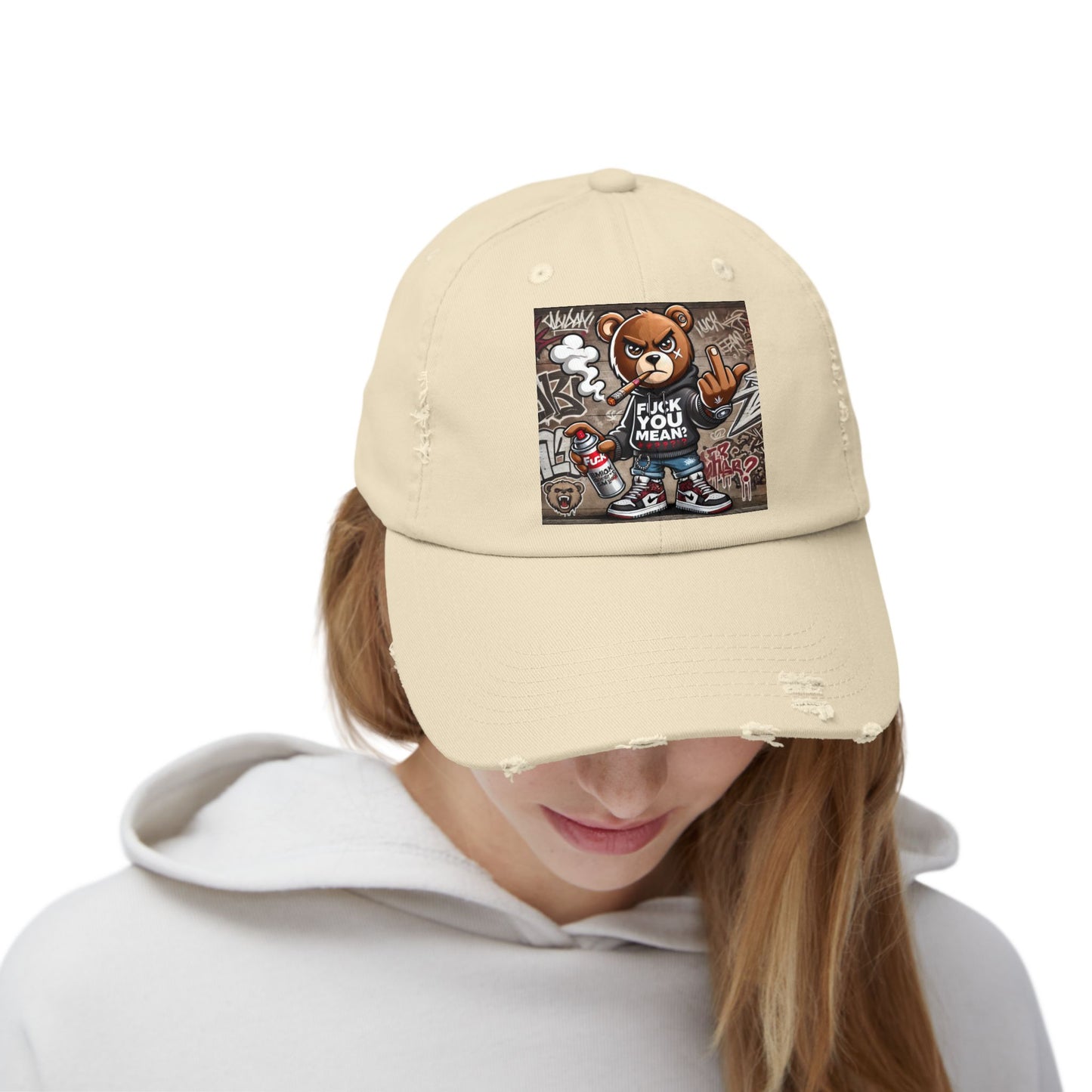 { F.U.M } Unisex Distressed Cap