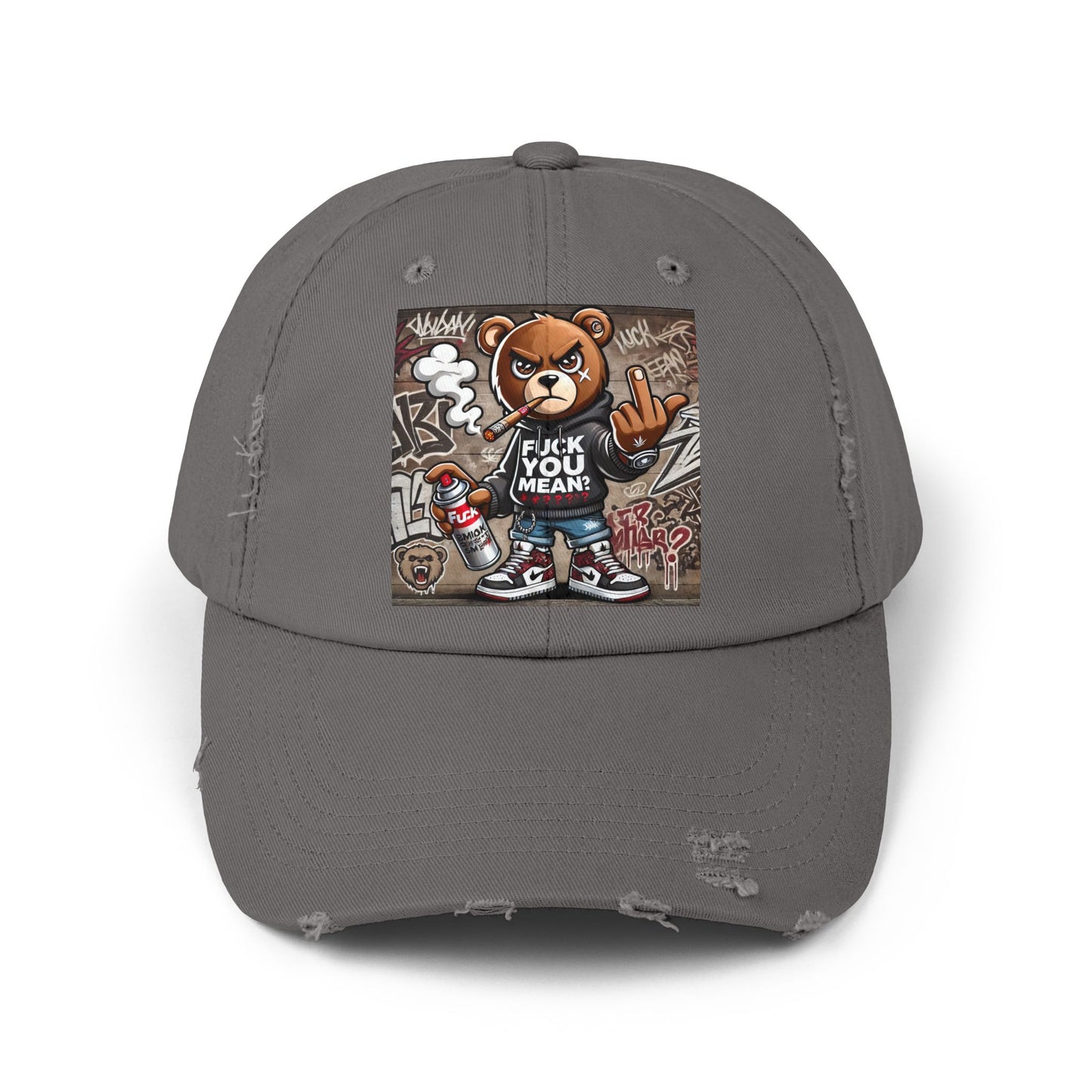 { F.U.M } Unisex Distressed Cap