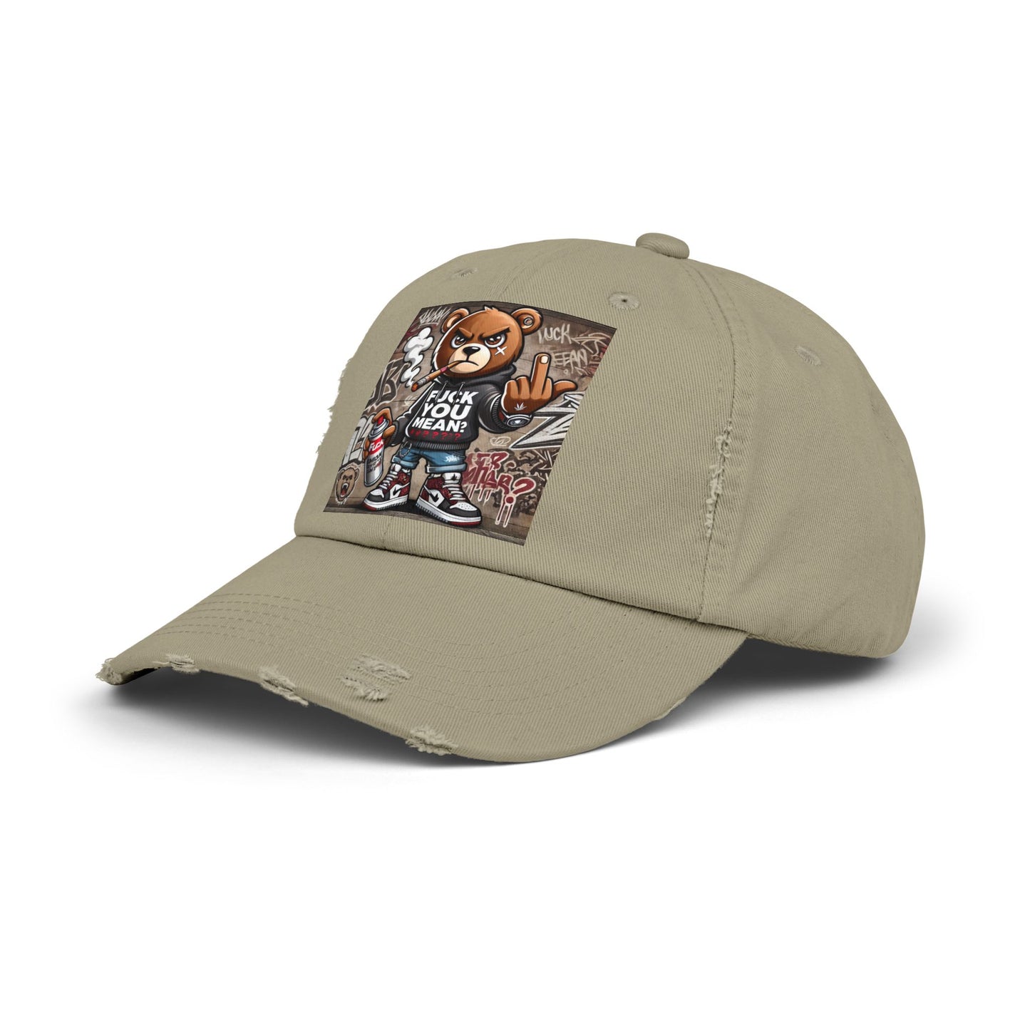 { F.U.M } Unisex Distressed Cap