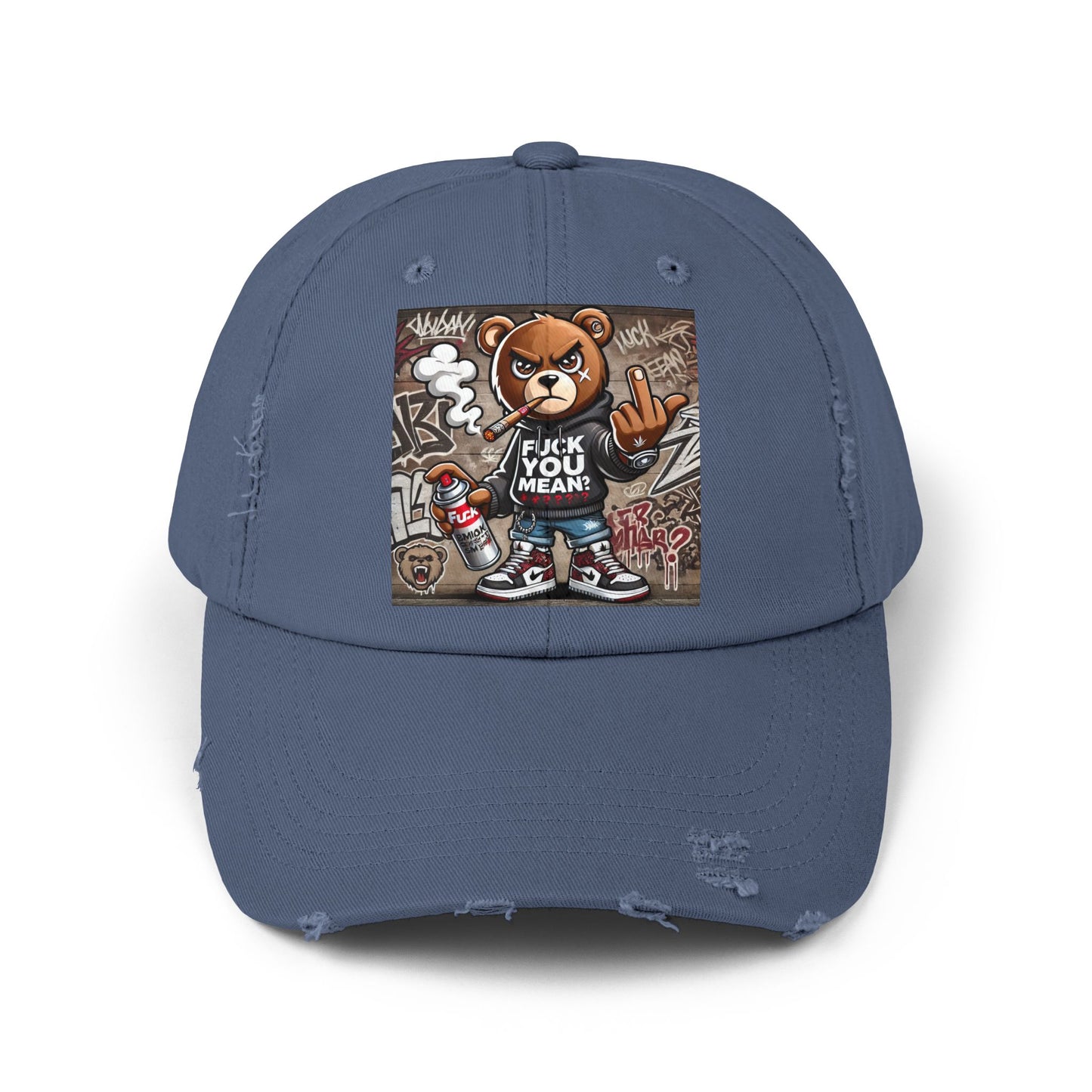 { F.U.M } Unisex Distressed Cap