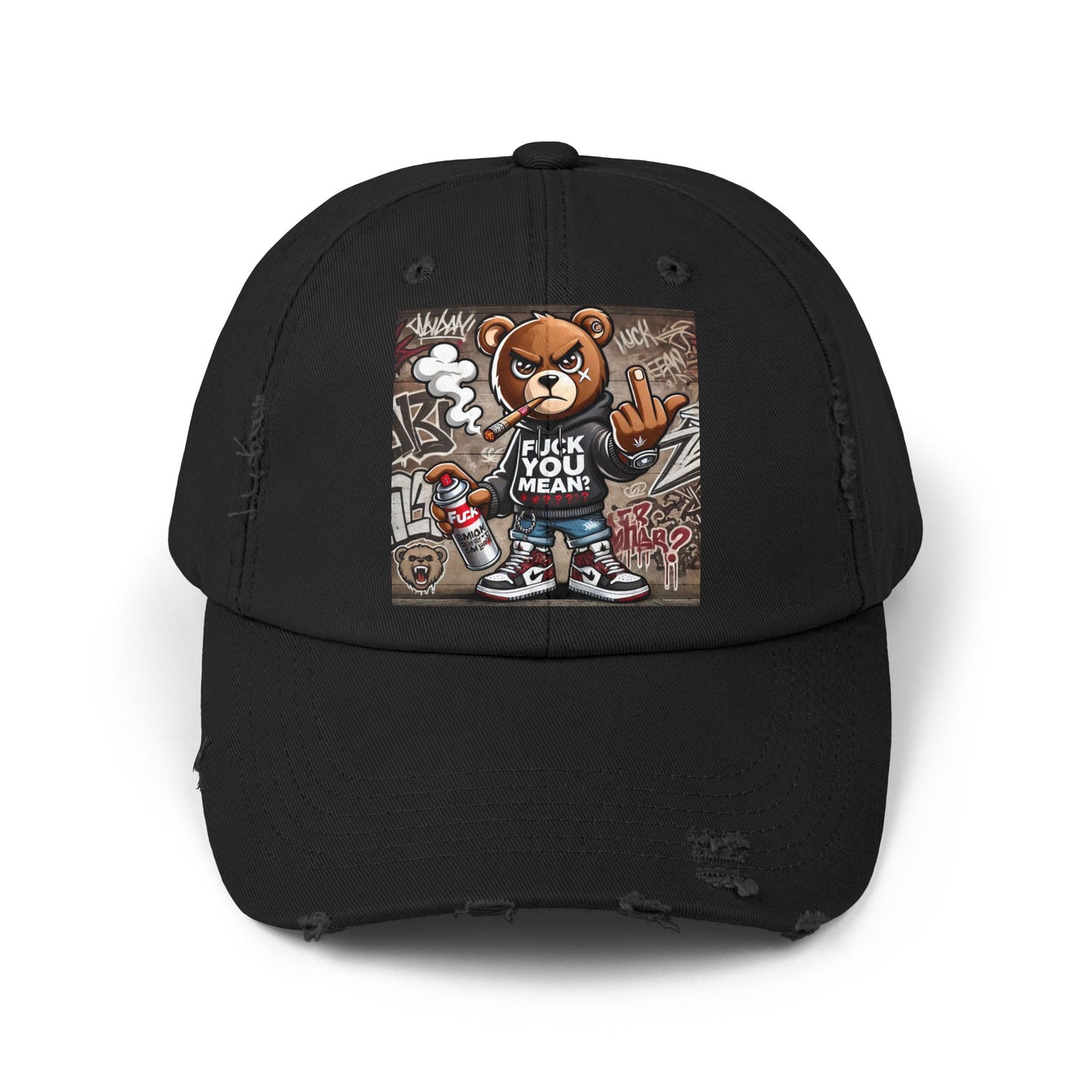 { F.U.M } Unisex Distressed Cap