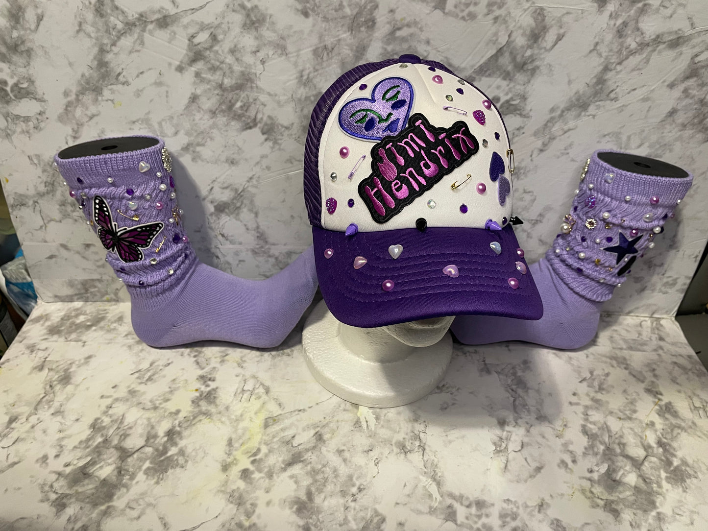 Bling Truckers Hat & Sock Set