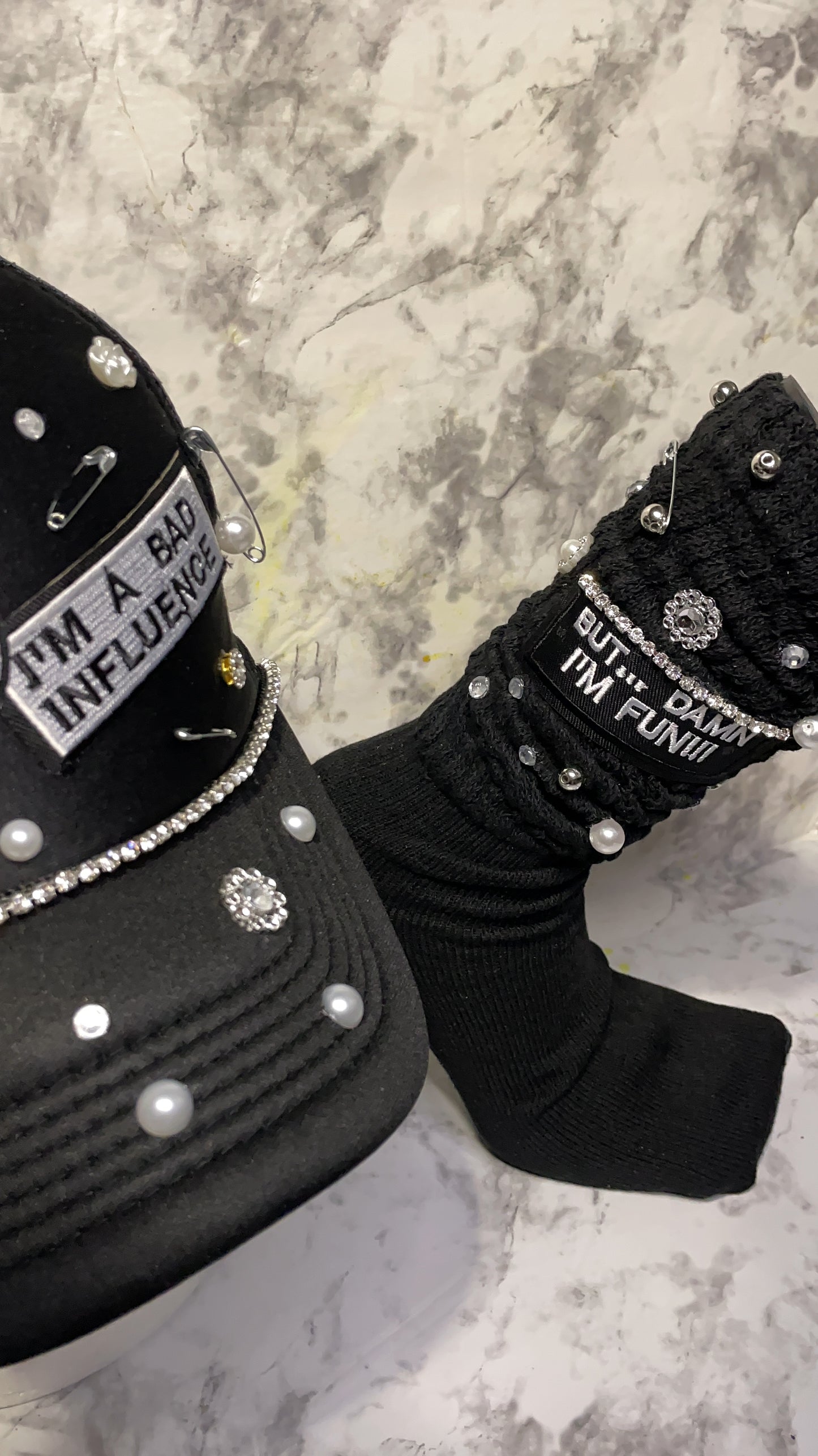 Bling Truckers Hat & Sock Set