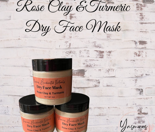 Rose Clay & Turmeric Dry Face Make